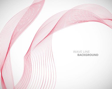 Zarif soyut vektör dalga çizgisi fütüristik biçim arkaplan şablonu