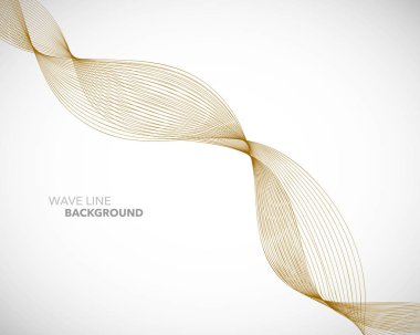 Zarif soyut vektör dalga çizgisi fütüristik biçim arkaplan şablonu