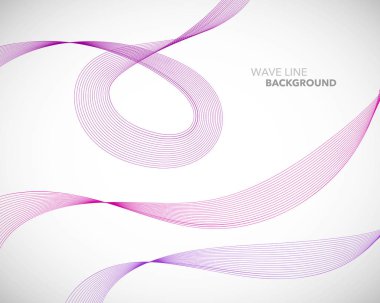 Zarif soyut vektör dalga çizgisi fütüristik biçim arkaplan şablonu