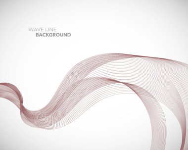 Zarif soyut vektör dalga çizgisi fütüristik biçim arkaplan şablonu