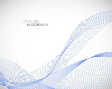 Zarif soyut vektör dalga çizgisi fütüristik biçim arkaplan şablonu