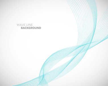 Zarif soyut vektör dalga çizgisi fütüristik biçim arkaplan şablonu