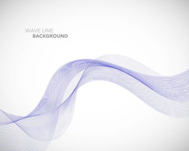 Zarif soyut vektör dalga çizgisi fütüristik biçim arkaplan şablonu