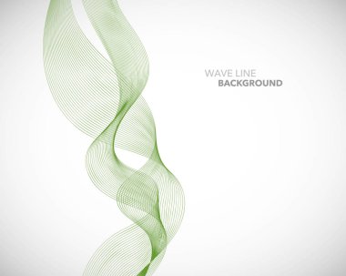 Zarif soyut vektör dalga çizgisi fütüristik biçim arkaplan şablonu