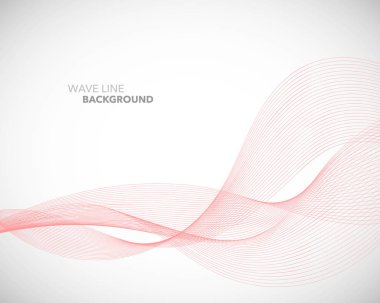 Zarif soyut vektör dalga çizgisi fütüristik biçim arkaplan şablonu