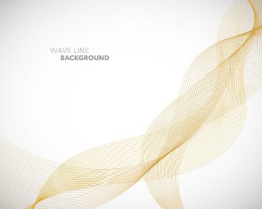 Zarif soyut vektör dalga çizgisi fütüristik biçim arkaplan şablonu