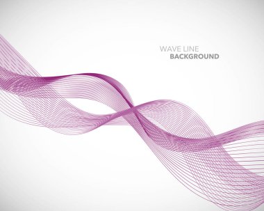 Zarif soyut vektör dalga çizgisi fütüristik biçim arkaplan şablonu