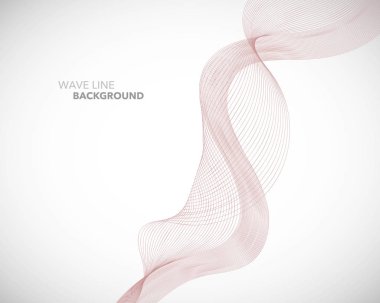 Zarif soyut vektör dalga çizgisi fütüristik biçim arkaplan şablonu