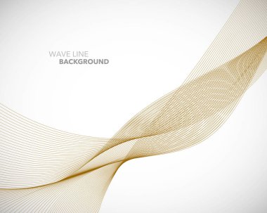 Zarif soyut vektör dalga çizgisi fütüristik biçim arkaplan şablonu