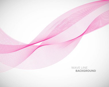 Zarif soyut vektör dalga çizgisi fütüristik biçim arkaplan şablonu