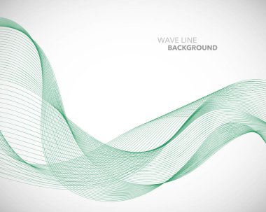 Zarif soyut vektör dalga çizgisi fütüristik biçim arkaplan şablonu