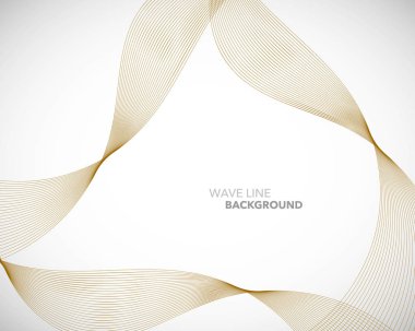 Zarif soyut vektör dalga çizgisi fütüristik biçim arkaplan şablonu