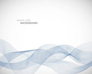 Zarif soyut vektör dalga çizgisi fütüristik biçim arkaplan şablonu