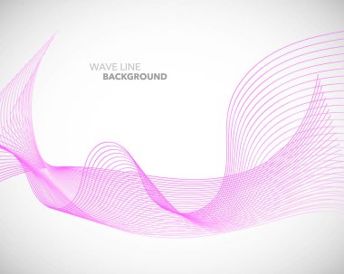 Zarif soyut vektör dalga çizgisi fütüristik biçim arkaplan şablonu