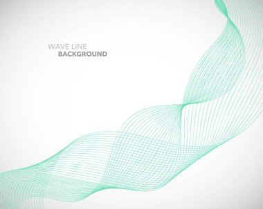 Zarif soyut vektör dalga çizgisi fütüristik biçim arkaplan şablonu