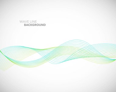 Zarif soyut vektör dalga çizgisi fütüristik biçim arkaplan şablonu