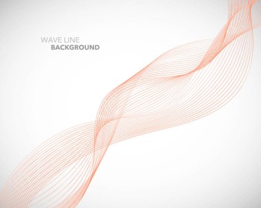 Zarif soyut vektör dalga çizgisi fütüristik biçim arkaplan şablonu