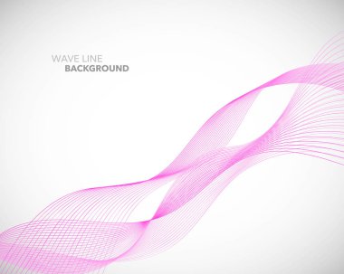 Zarif soyut vektör dalga çizgisi fütüristik biçim arkaplan şablonu