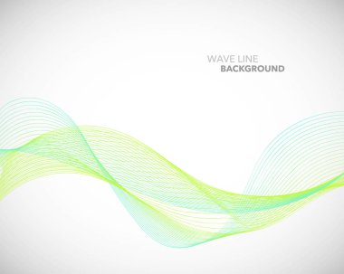 Zarif soyut vektör dalga çizgisi fütüristik biçim arkaplan şablonu