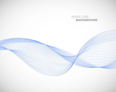 Zarif soyut vektör dalga çizgisi fütüristik biçim arkaplan şablonu