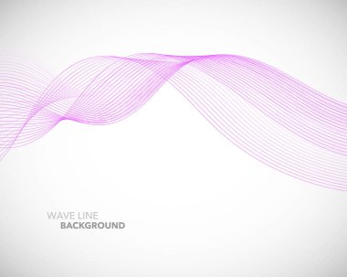 Zarif soyut vektör dalga çizgisi fütüristik biçim arkaplan şablonu