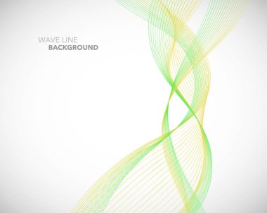 Zarif soyut vektör dalga çizgisi fütüristik biçim arkaplan şablonu