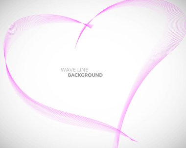 Zarif soyut vektör dalga çizgisi fütüristik biçim arkaplan şablonu