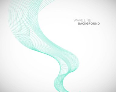 Zarif soyut vektör dalga çizgisi fütüristik biçim arkaplan şablonu