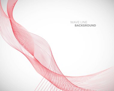 Zarif soyut vektör dalga çizgisi fütüristik biçim arkaplan şablonu