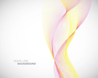 Zarif soyut vektör dalga çizgisi fütüristik biçim arkaplan şablonu