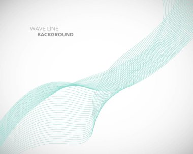 Zarif soyut vektör dalga çizgisi fütüristik biçim arkaplan şablonu