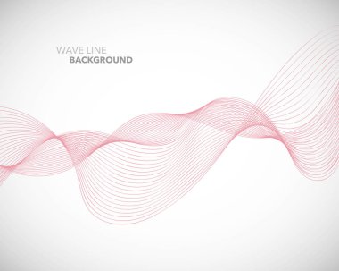 Zarif soyut vektör dalga çizgisi fütüristik biçim arkaplan şablonu