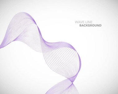 Zarif soyut vektör dalga çizgisi fütüristik biçim arkaplan şablonu