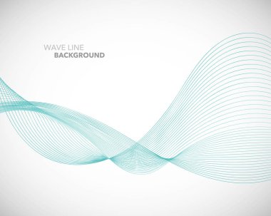 Zarif soyut vektör dalga çizgisi fütüristik biçim arkaplan şablonu