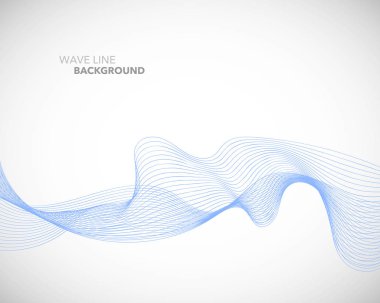 Zarif soyut vektör dalga çizgisi fütüristik biçim arkaplan şablonu