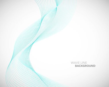 Zarif soyut vektör dalga çizgisi fütüristik biçim arkaplan şablonu