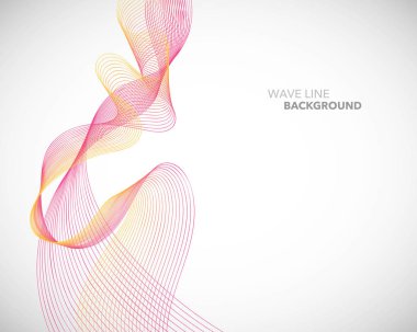 Zarif soyut vektör dalga çizgi fütüristik stili arka plan te