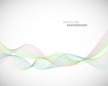 Zarif soyut vektör dalga çizgi fütüristik stili arka plan te