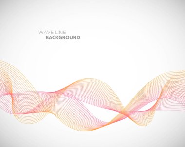 Zarif soyut vektör dalga çizgi fütüristik stili arka plan te