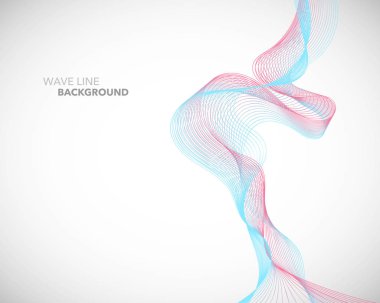 Zarif soyut vektör dalga çizgi fütüristik stili arka plan te