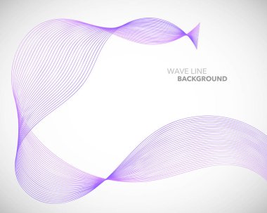 Zarif soyut vektör dalga çizgi fütüristik stili arka plan te