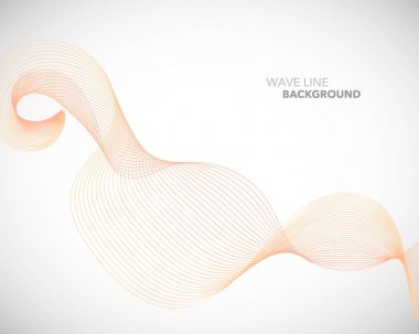 Zarif soyut vektör dalga çizgi fütüristik stili arka plan te