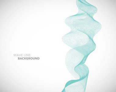 Zarif soyut vektör dalga çizgi fütüristik stili arka plan te