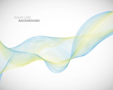 Zarif soyut vektör dalga çizgi fütüristik stili arka plan te