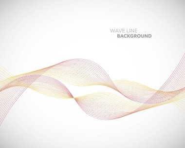 Zarif soyut vektör dalga çizgi fütüristik stili arka plan te