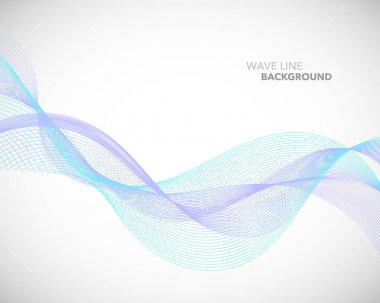 Zarif soyut vektör dalga çizgi fütüristik stili arka plan te