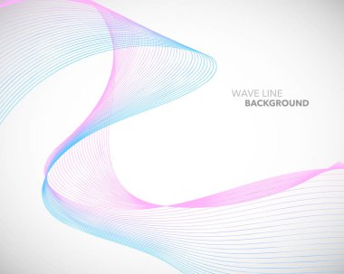 Zarif soyut vektör dalga çizgi fütüristik stili arka plan te