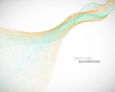 Zarif soyut vektör dalga çizgi fütüristik stili arka plan te