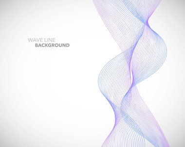Zarif soyut vektör dalga çizgi fütüristik stili arka plan te