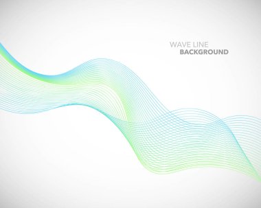 Zarif soyut vektör dalga çizgi fütüristik stili arka plan te